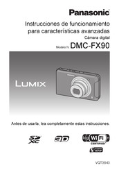 Panasonic Lumix DMC-FX90 Instrucciones De Funcionamiento