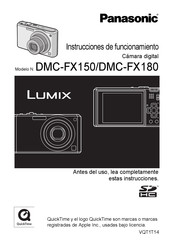 Panasonic Lumix DMC-FX180 Instrucciones De Funcionamiento