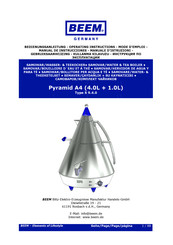 Beem Pyramid A4 Manual De Instrucciones