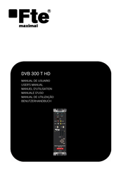 FTE Maximal DVB 300 T HD Manual De Usuario