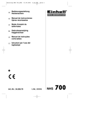 EINHELL NEW GENERATION NHS 700 Manual De Instrucciones