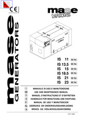 Mase Generators IS18.5 Manual De Uso Y Manutención