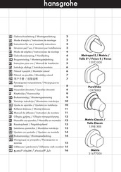 Hansgrohe Metropol E / Metris /Talis E2 / Focus E / Focus 15971000 Modo De Empleo/Instrucciones De Montaje