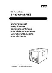 Toshiba TEC B-480-QP Serie Manual De Instrucciones