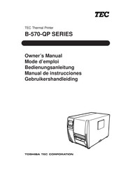 Toshiba TEC B-570-QP Serie Manual De Instrucciones