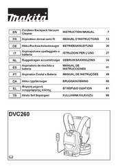 Makita DVC260 Manual De Instrucciones