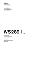 Gaggenau WS2821 Serie Instrucciones De Uso