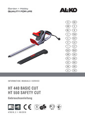 AL-KO HT 550 Safety cut Traducción Del Manual De Instrucciones Original