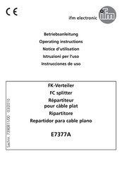 IFM Electronic E7377A Instrucciones De Uso