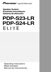 Pioneer ELITE PDP-S23-LR Manual De Instrucciones