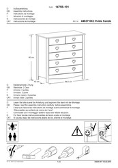 CONFORAMA 44837 002 Hvide Sande Instrucciones De Montaje