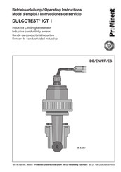 ProMinent DULCOTEST ICT 1 Instrucciones De Servicio