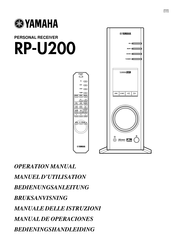 Yamaha RP-U200 Manual De Operaciones