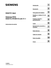 Siemens SIMATIC RF200 IO-Link Instrucciones De Servicio