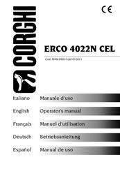 Corghi ERCO 4022N CEL Manual De Uso