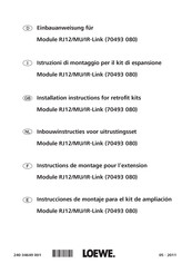 Loewe RJ12/MU/IR-Link Instrucciones De Montaje