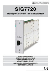 Fracarro SIG7720 Instrucciones De Uso
