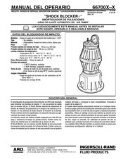 Ingersoll Rand ARO Shock Blocker 66700 Serie Manual Del Operario
