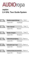 AUDIOropa Xepton RX-1 Instrucciones De Servicio