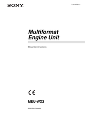 Sony MEU-WX2 Manual De Instrucciones