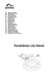 Pontec PondoSolar Lily Island Instrucciones De Uso
