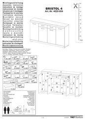 FMD Furniture BRISTOL 4 4020-004 Instrucciones De Montaje