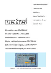 Vetus MHWSD833 Instrucciones De Uso