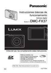 Panasonic Lumix DMC-FX37 Instrucciones Básicas De Funcionamiento