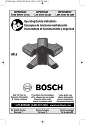 Bosch GTL3 Instrucciones De Funcionamiento
