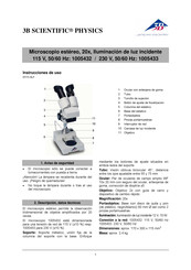 3B SCIENTIFIC PHYSICS 1005433 Instrucciones De Uso