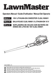 LawnMaster CLBL180601 Manual Del Operario