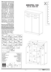 Fmd Furniture BRISTOL 100 Instrucciones De Montaje