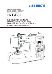 JUKI HZL-E80 Manual De Instrucciones