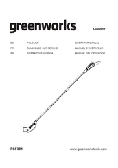 GreenWorks PSF301 Manual Del Operador