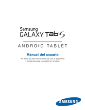 Samsung Galaxy tab S Manual Del Usuario