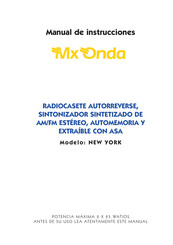 Mx Onda NEW YORK Manual De Instrucciones