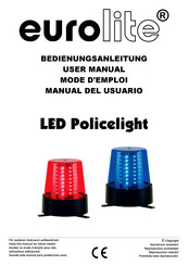 EuroLite LED Polizeilicht Manual Del Usuario
