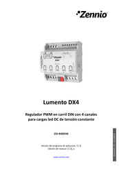 Zennio Lumento DX4 Manual De Usuario