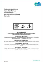 R+M Suttner 0808001 Manual De Instrucciones