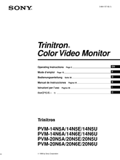 Sony Trinitron PVM-14N5A Manual De Instrucciones