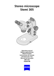 Zeiss Stemi 305 LAB Instrucciones De Manejo