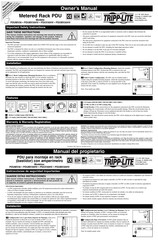 Tripp-Lite PDUMV20HV Manual Del Propietário