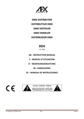 afx light DD4 Manual De Instrucciones