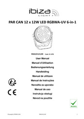 Ibiza Light PARLED1212IR Manual De Uso