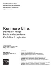 Sears Kenmore Elite 66442783710 Instrucciones De Instalación