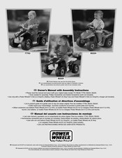 Fisher-Price POWER WHEELS B2224 Manual Del Usuario Con Instrucciones De Montaje