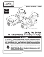 Zodiac Jandy VSFHP165AUT Instrucciones De Instalación Y Funcionamiento