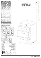 FMD Furniture BRISTOL 20 4020-020 Instrucciones De Montaje