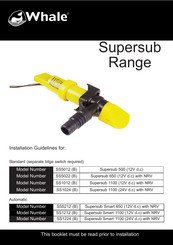 Whale Supersub 650 Manual De Instrucciones