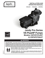 Jandy VS PlusHP VSPHP270AUT Manual De Instalación Y Funcionamiento